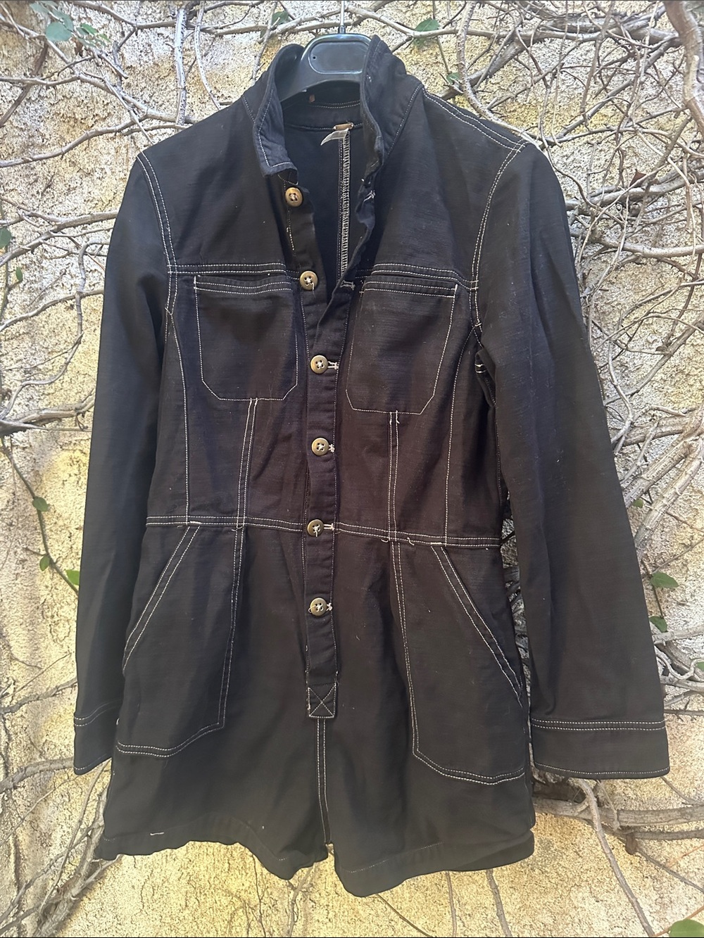 Free People Contrast-stitch Utility silhouettes